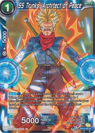 SS Trunks, Architect of Peace (Starter Deck - Spirit of Potara) [SD12-05] | Good Games Adelaide SA
