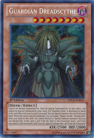 Guardian Dreadscythe [DRLG-EN010] Secret Rare | Good Games Adelaide SA