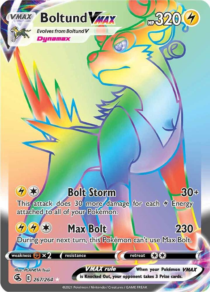 Boltund VMAX Secret 267/264 (SWSH08: Fusion Strike)  - Holofoil | Good Games Adelaide SA