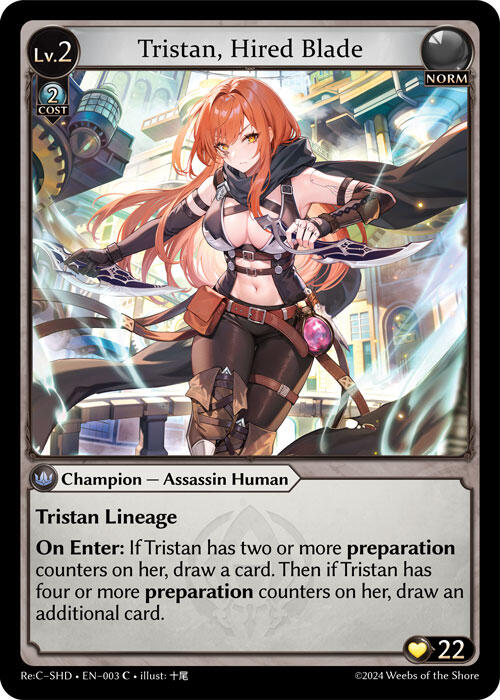 Tristan, Hired Blade (003) [Tristan Re:Collection, Shadowdancer] | Good Games Adelaide SA