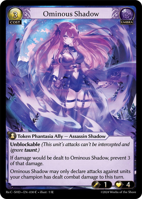Ominous Shadow (030) [Tristan Re:Collection, Shadowdancer] | Good Games Adelaide SA