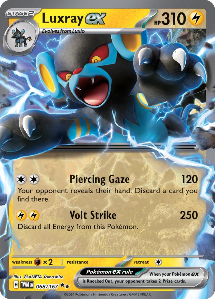 Luxray ex (068/167) [Scarlet & Violet: Twilight Masquerade] | Good Games Adelaide SA