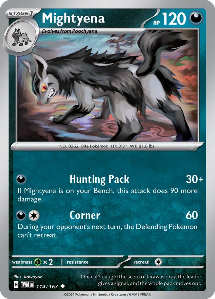 Mightyena (114/167) [Scarlet & Violet: Twilight Masquerade] | Good Games Adelaide SA