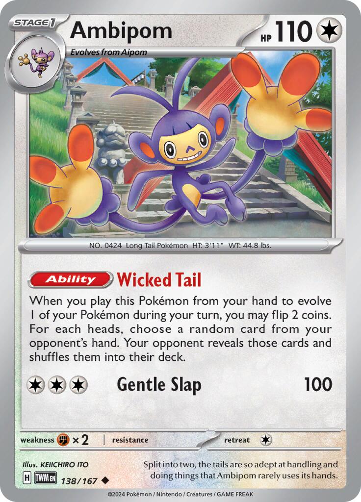 Ambipom (138/167) [Scarlet & Violet: Twilight Masquerade] | Good Games Adelaide SA