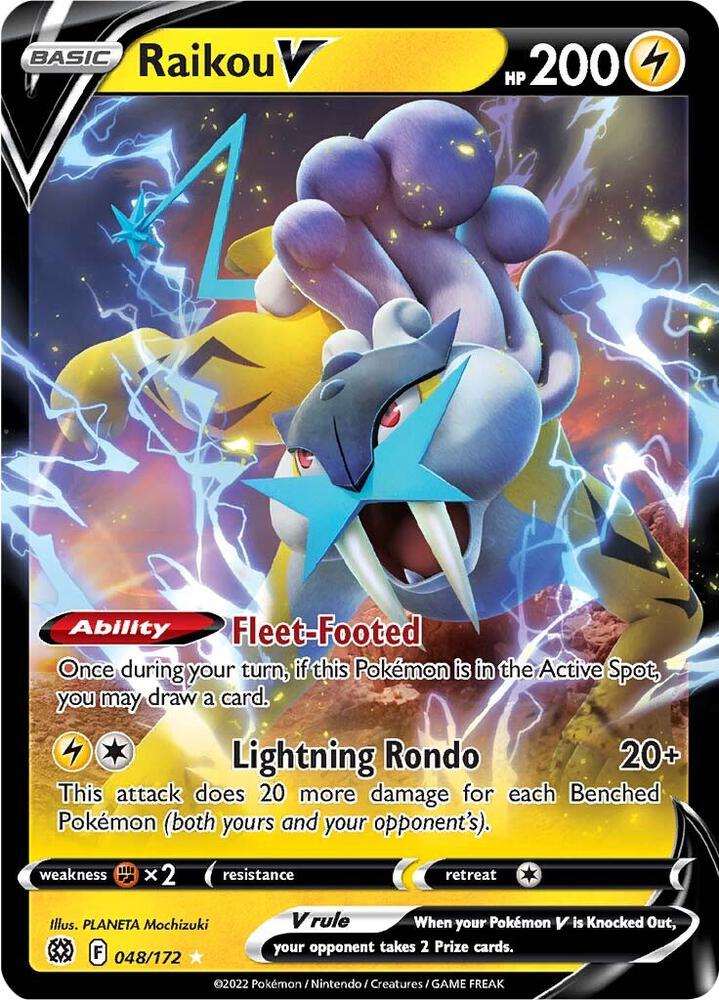 Raikou V 048/172 (SWSH09: Brilliant Stars)  - Holofoil | Good Games Adelaide SA