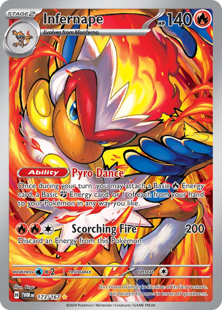 Infernape (173/167) [Scarlet & Violet: Twilight Masquerade] | Good Games Adelaide SA