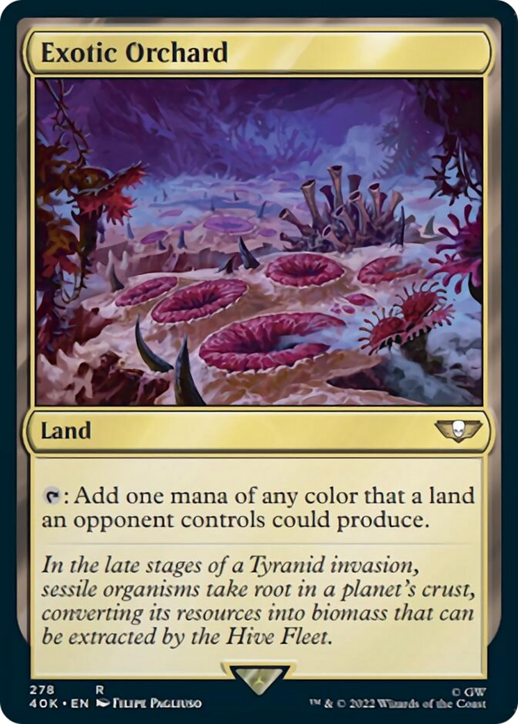 Exotic Orchard (Surge Foil) [Universes Beyond: Warhammer 40,000] | Good Games Adelaide SA