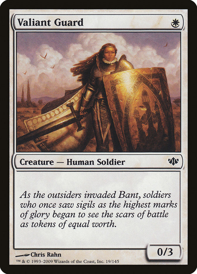 Valiant Guard 19 (Conflux)  - Foil | Good Games Adelaide SA