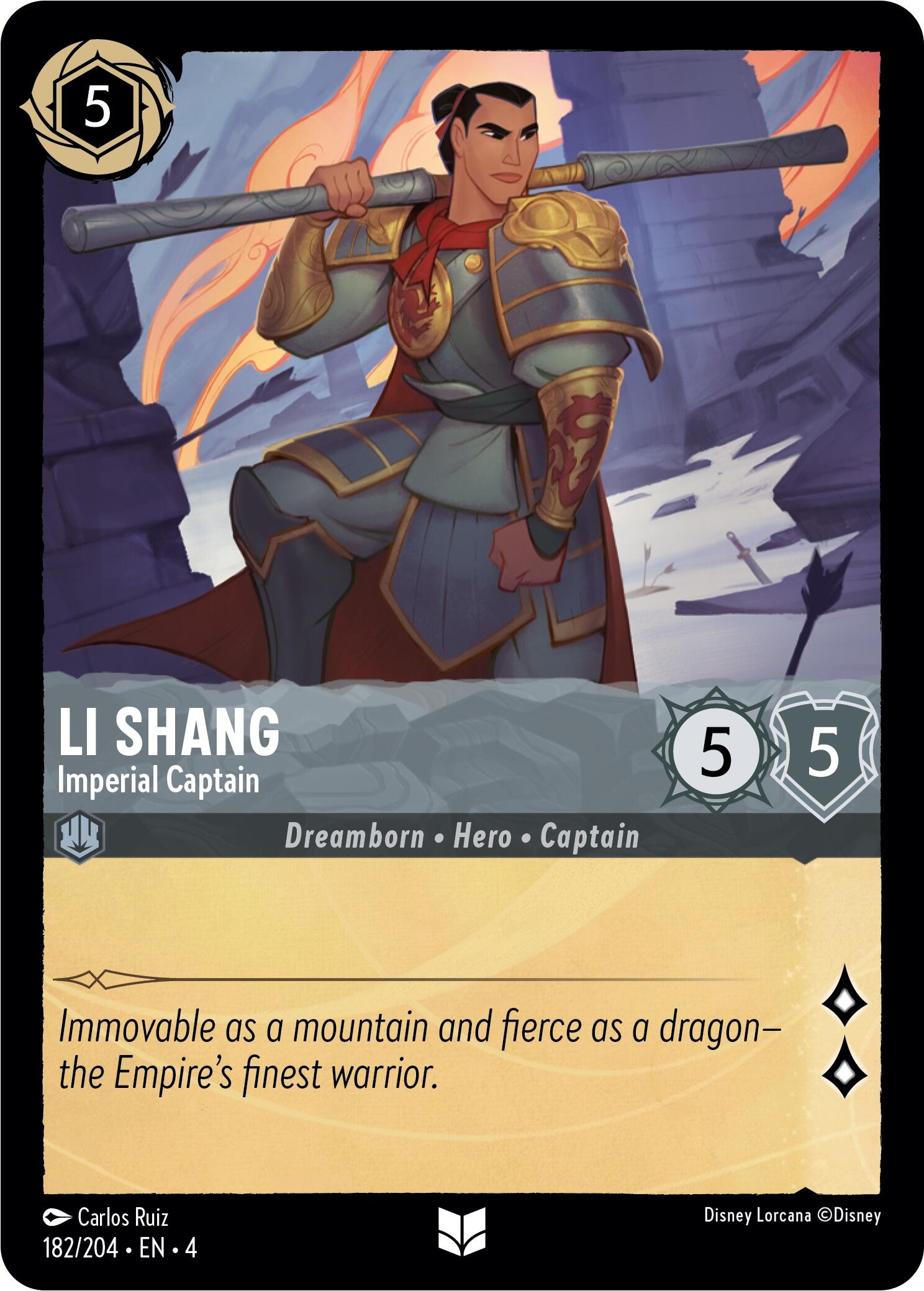 Li Shang - Imperial Captain (182/204) [Ursula's Return] | Good Games Adelaide SA