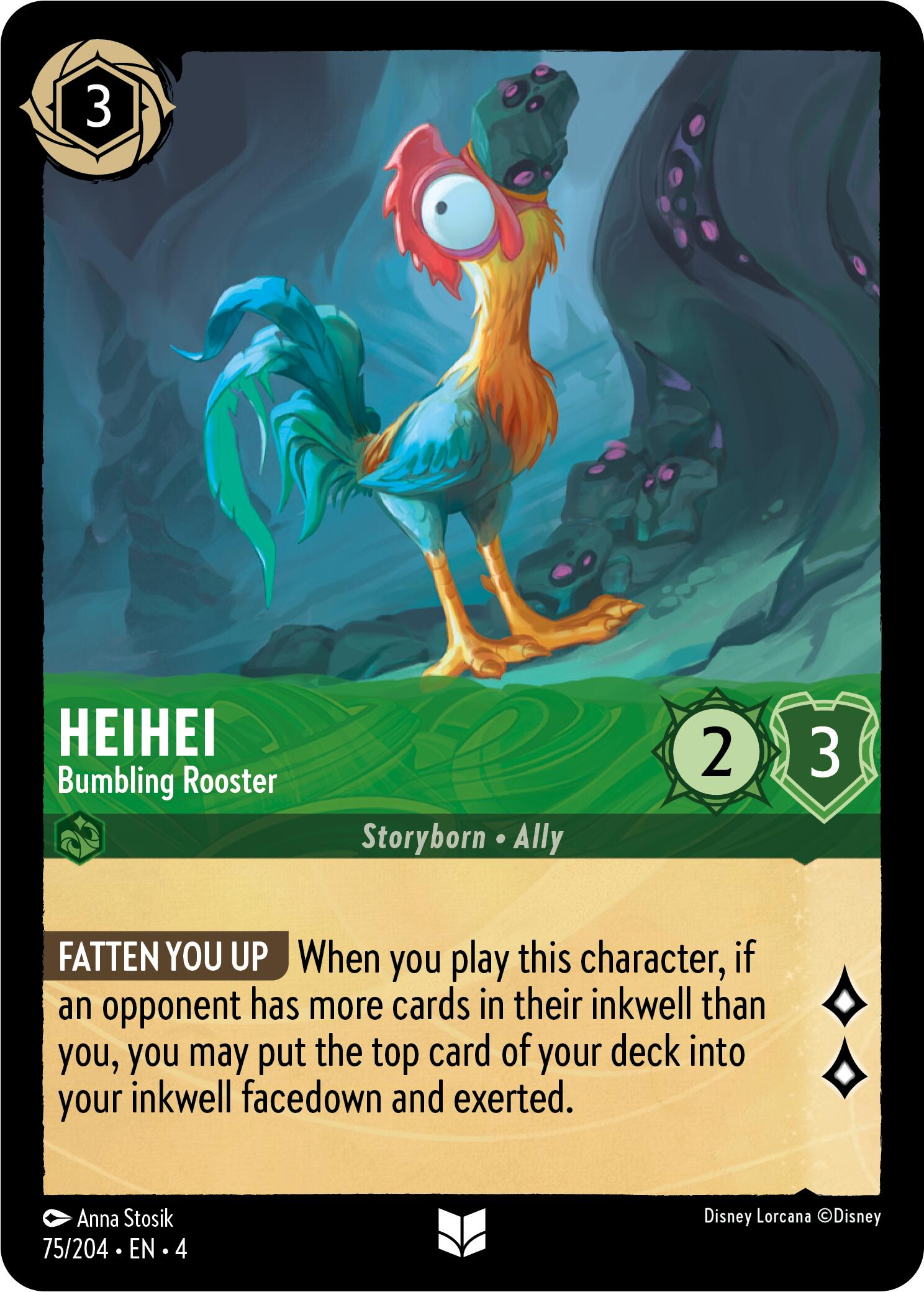 Heihei - Bumbling Rooster (75/204) [Ursula's Return] | Good Games Adelaide SA