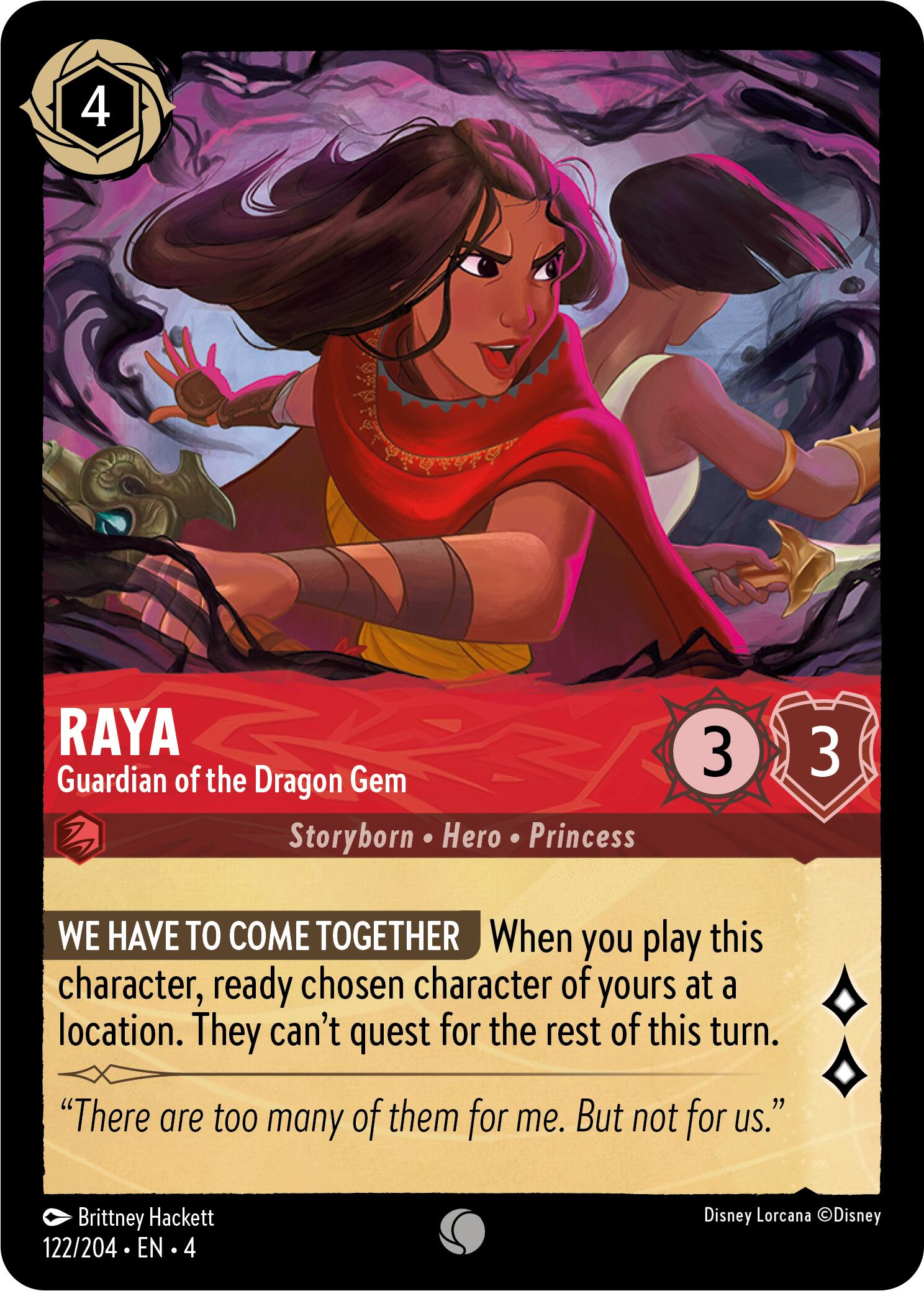 Raya - Guardian of the Dragon Gem (122/204) [Ursula's Return] | Good Games Adelaide SA