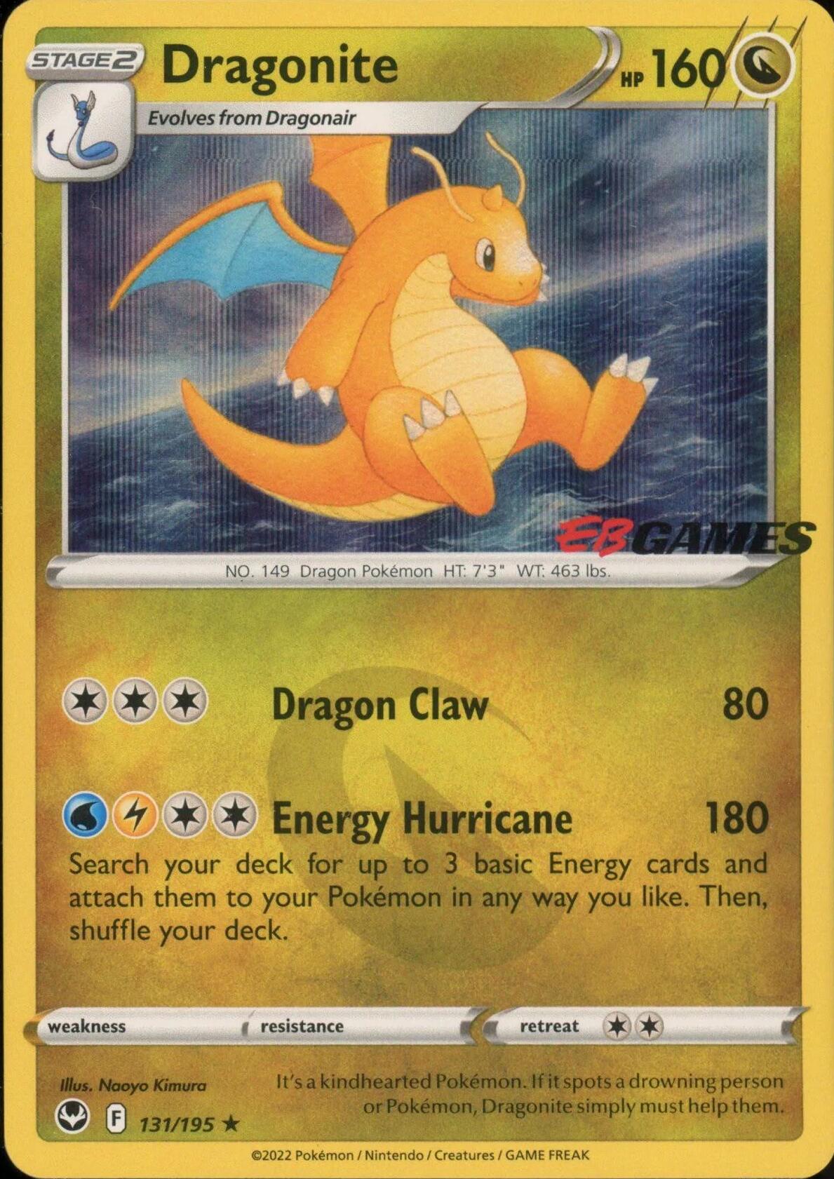Dragonite (131/195) (EB Games Exclusive) [Miscellaneous Cards] | Good Games Adelaide SA