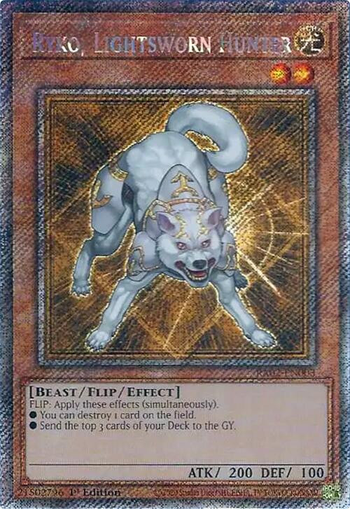 Ryko, Lightsworn Hunter (Platinum Secret Rare) [RA02-EN003] Platinum Secret Rare | Good Games Adelaide SA
