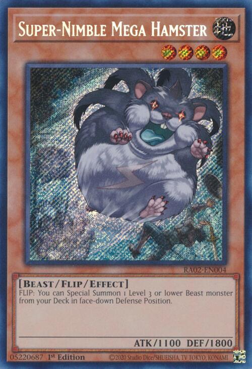 Super-Nimble Mega Hamster (Secret Rare) [RA02-EN004] Secret Rare | Good Games Adelaide SA