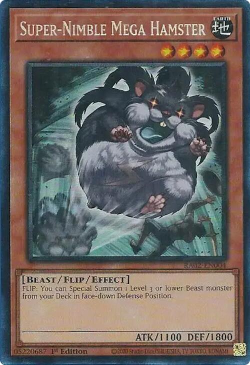 Super-Nimble Mega Hamster (PCR) [RA02-EN004] Prismatic Collector's Rare | Good Games Adelaide SA