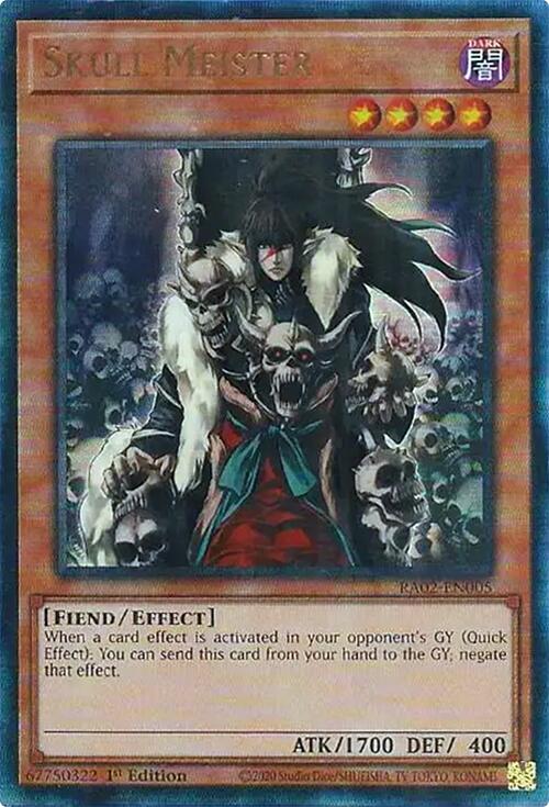 Skull Meister (PUR) [RA02-EN005] Prismatic Ultimate Rare | Good Games Adelaide SA