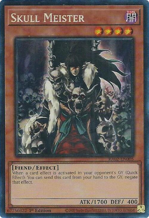 Skull Meister (PCR) [RA02-EN005] Prismatic Collector's Rare | Good Games Adelaide SA