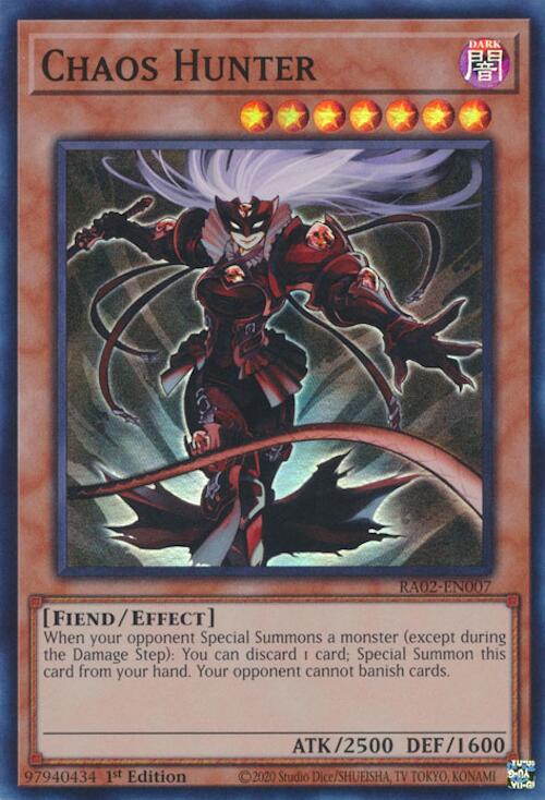 Chaos Hunter [RA02-EN007] Super Rare | Good Games Adelaide SA