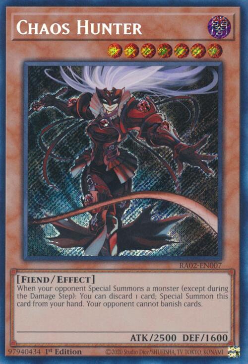 Chaos Hunter (Secret Rare) [RA02-EN007] Secret Rare | Good Games Adelaide SA