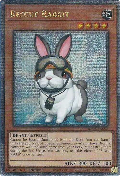 Rescue Rabbit (Quarter Century Secret Rare) [RA02-EN008] Quarter Century Secret Rare | Good Games Adelaide SA