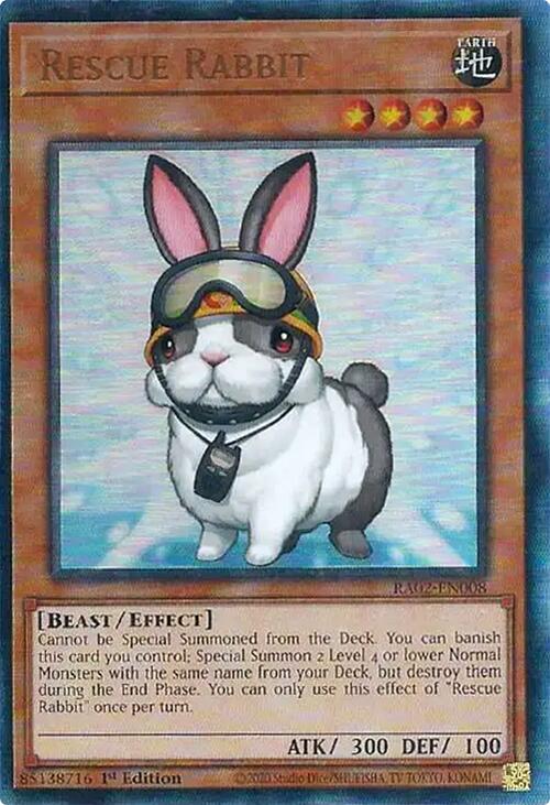 Rescue Rabbit (PUR) [RA02-EN008] Prismatic Ultimate Rare | Good Games Adelaide SA