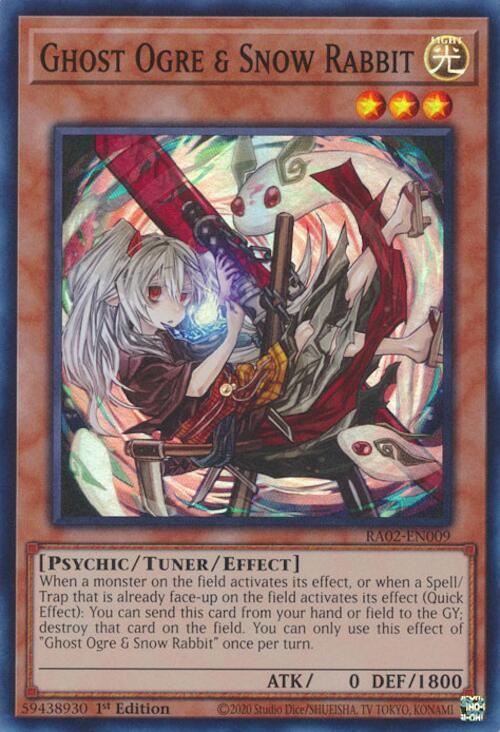 Ghost Ogre & Snow Rabbit (Alternate Art) [RA02-EN009] Super Rare | Good Games Adelaide SA