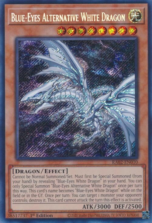 Blue-Eyes Alternative White Dragon (Secret Rare) [RA02-EN010] Secret Rare | Good Games Adelaide SA