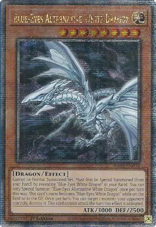 Blue-Eyes Alternative White Dragon (Quarter Century Secret Rare) [RA02-EN010] Quarter Century Secret Rare | Good Games Adelaide SA