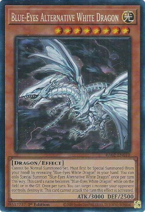 Blue-Eyes Alternative White Dragon (PCR) [RA02-EN010] Prismatic Collector's Rare | Good Games Adelaide SA