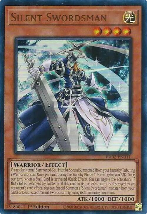 Silent Swordsman (UR) [RA02-EN011] Ultra Rare | Good Games Adelaide SA