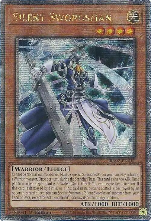 Silent Swordsman (Quarter Century Secret Rare) [RA02-EN011] Quarter Century Secret Rare | Good Games Adelaide SA