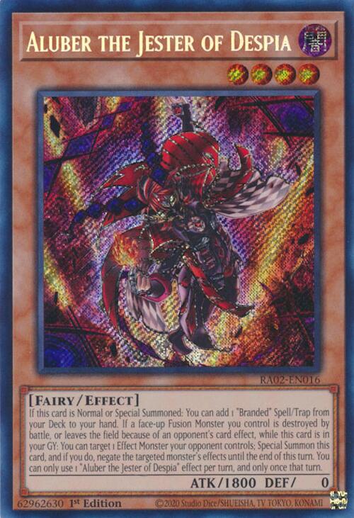 Aluber the Jester of Despia (Secret Rare) [RA02-EN016] Secret Rare | Good Games Adelaide SA