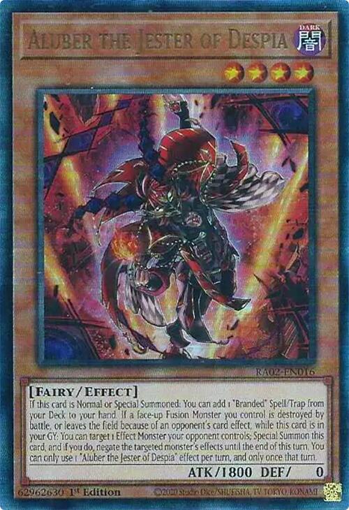 Aluber the Jester of Despia (PUR) [RA02-EN016] Prismatic Ultimate Rare | Good Games Adelaide SA