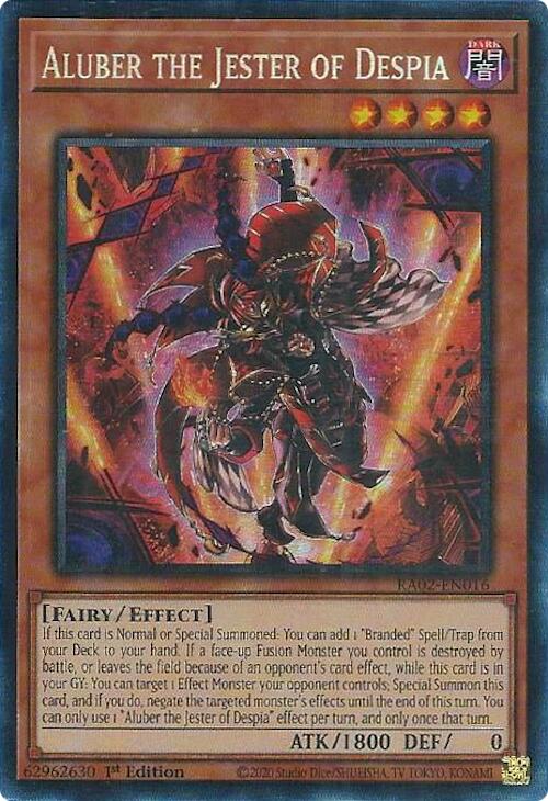Aluber the Jester of Despia (PCR) [RA02-EN016] Prismatic Collector's Rare | Good Games Adelaide SA
