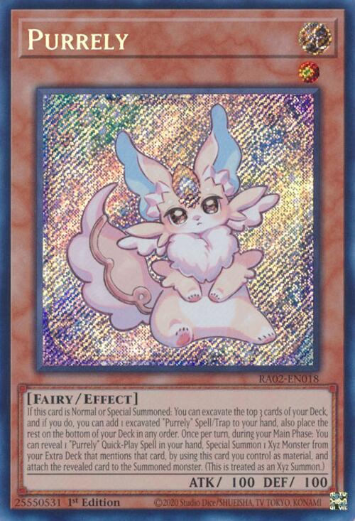 Purrely (Secret Rare) [RA02-EN018] Secret Rare | Good Games Adelaide SA