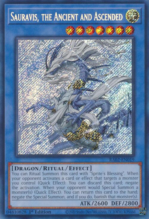Sauravis, the Ancient and Ascended (Secret Rare) [RA02-EN019] Secret Rare | Good Games Adelaide SA