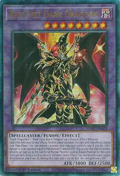 Red-Eyes Dark Dragoon (PUR) [RA02-EN021] Prismatic Ultimate Rare | Good Games Adelaide SA