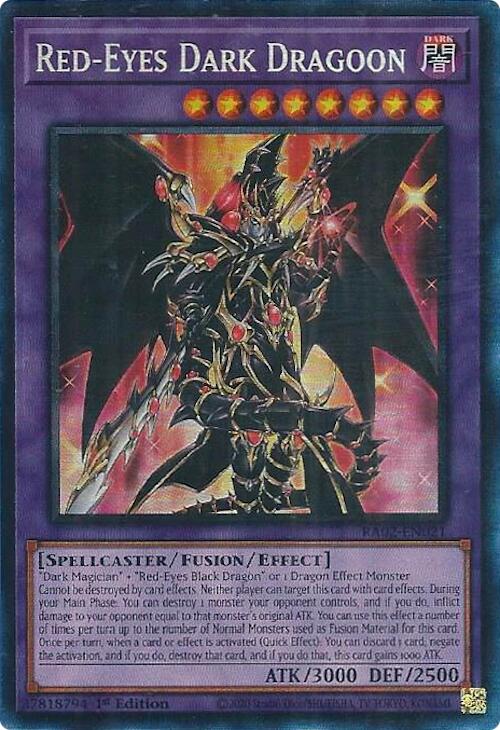 Red-Eyes Dark Dragoon (PCR) [RA02-EN021] Prismatic Collector's Rare | Good Games Adelaide SA