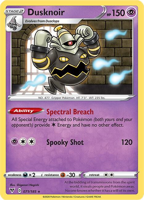 Dusknoir 071/185 (SWSH04: Vivid Voltage)  - Reverse Holofoil | Good Games Adelaide SA