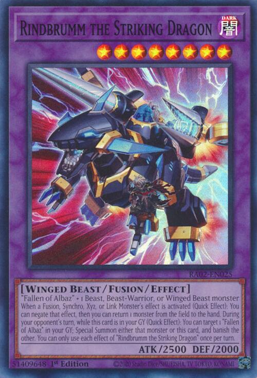 Rindbrumm the Striking Dragon [RA02-EN025] Super Rare | Good Games Adelaide SA