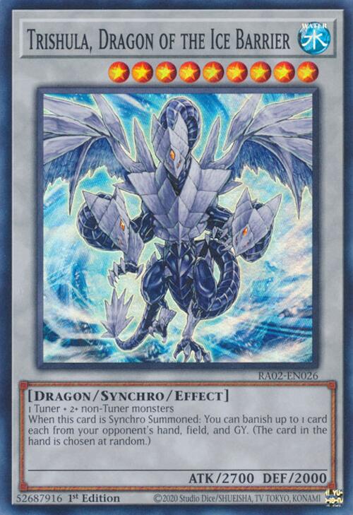 Trishula, Dragon of the Ice Barrier [RA02-EN026] Super Rare | Good Games Adelaide SA