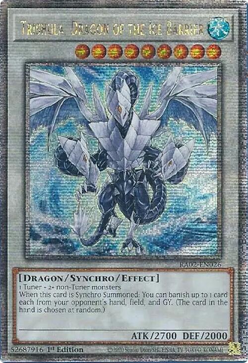 Trishula, Dragon of the Ice Barrier (Quarter Century Secret Rare) [RA02-EN026] Quarter Century Secret Rare | Good Games Adelaide SA