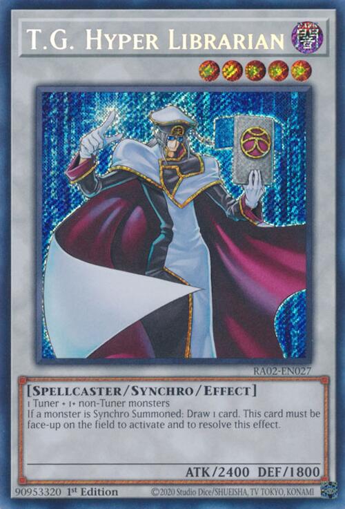 T.G. Hyper Librarian (Secret Rare) [RA02-EN027] Secret Rare | Good Games Adelaide SA