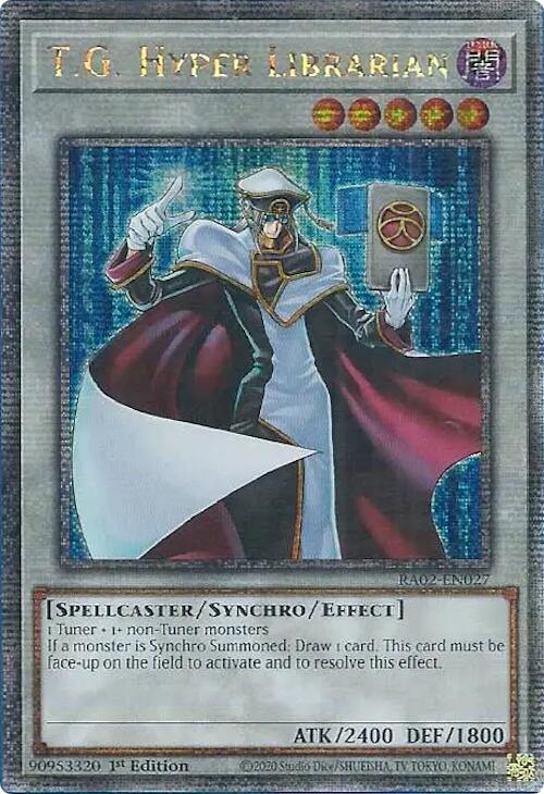 T.G. Hyper Librarian (Quarter Century Secret Rare) [RA02-EN027] Quarter Century Secret Rare | Good Games Adelaide SA