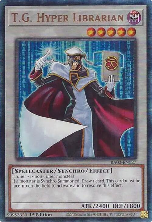 T.G. Hyper Librarian (PUR) [RA02-EN027] Prismatic Ultimate Rare | Good Games Adelaide SA