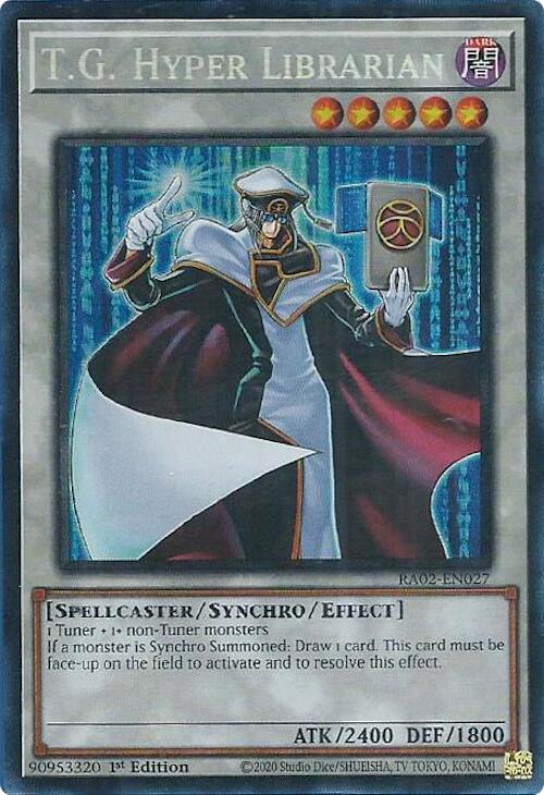 T.G. Hyper Librarian (PCR) [RA02-EN027] Prismatic Collector's Rare | Good Games Adelaide SA