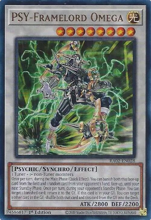PSY-Framelord Omega (UR) [RA02-EN028] Ultra Rare | Good Games Adelaide SA