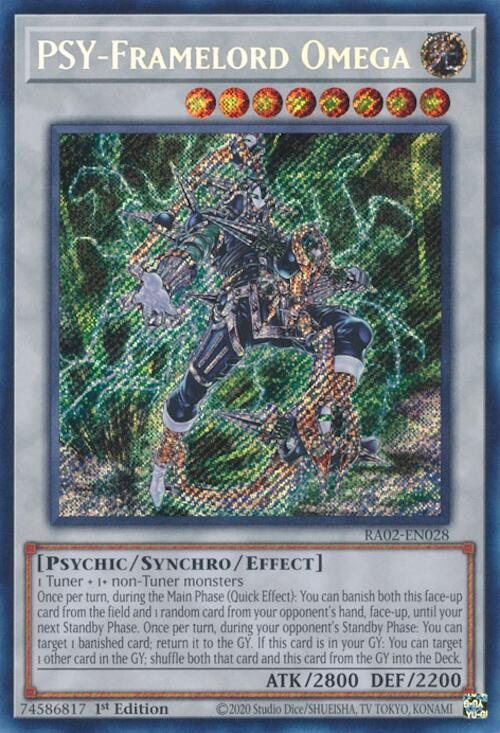 PSY-Framelord Omega (Secret Rare) [RA02-EN028] Secret Rare | Good Games Adelaide SA