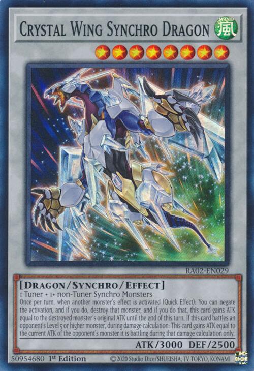 Crystal Wing Synchro Dragon [RA02-EN029] Super Rare | Good Games Adelaide SA