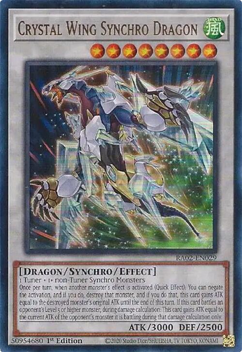 Crystal Wing Synchro Dragon (UR) [RA02-EN029] Ultra Rare | Good Games Adelaide SA